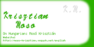 krisztian moso business card