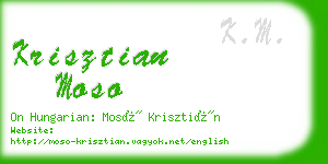 krisztian moso business card